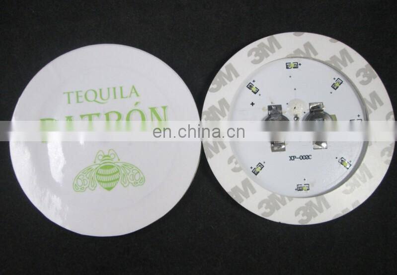good quality led bottle lights 2*CR1220 bottle lights 3M bottle sticker