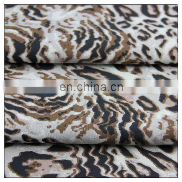 40/60 tencel cotton fabric leopard pattern design cotton tencel fabric for high quality garment material
