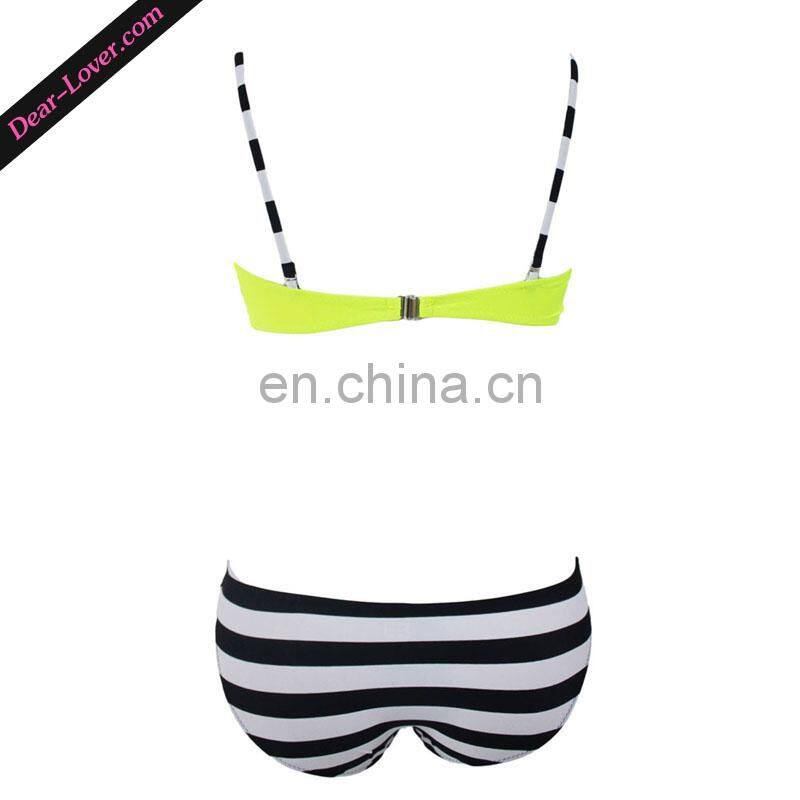 Sexy Cross Back Two Piece Push Up Brazilian Bikini