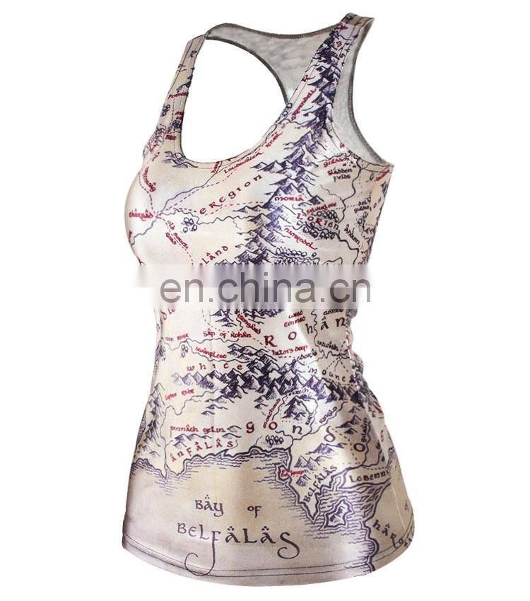 Cheap Wholesale Plain Colorful Women Racer Back Tank Top