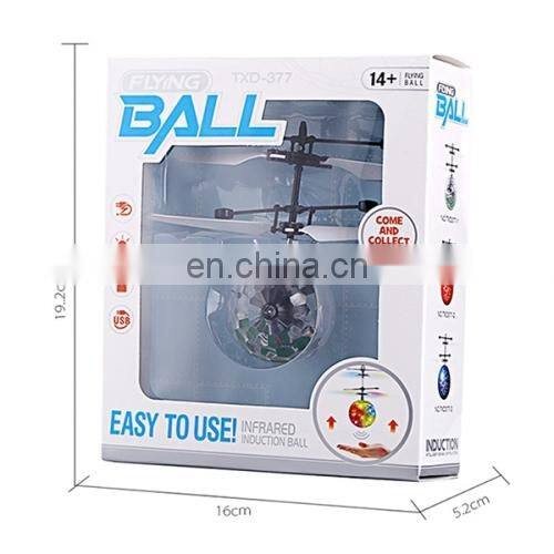Dropshipping Mini Fun Kids Toy Suspended Crystal Ball Sensing Aircraft Hand Induction Flying Aircraft