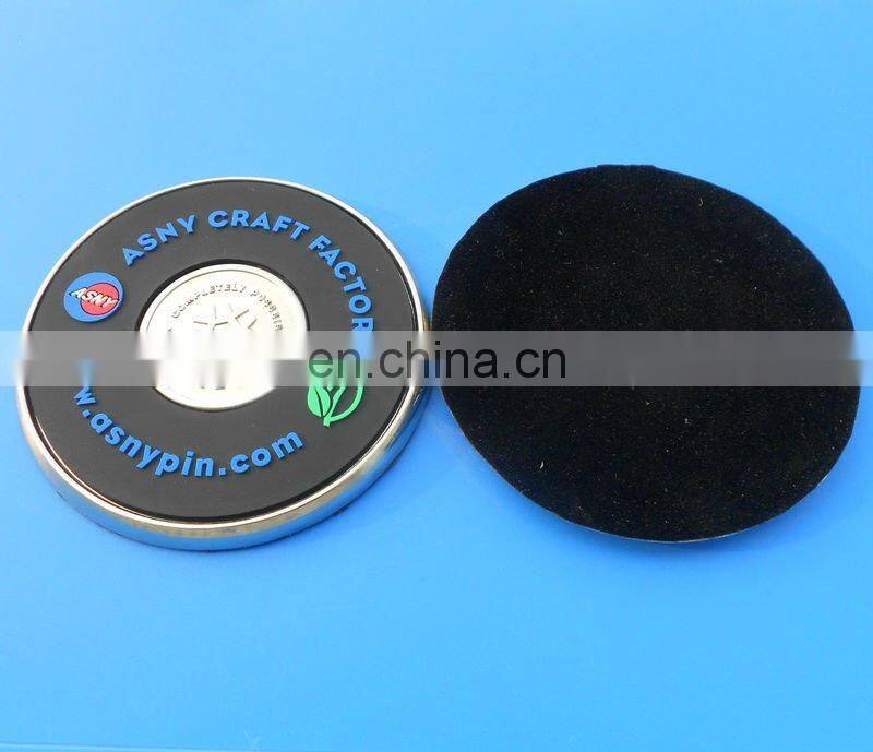 metal custom cup coster / cup mat / Beverage coaster with leather around