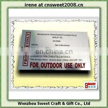 Stainless Steel Logo Plate for Elevator