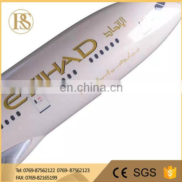 43CM Resin B787-8 Passenger Glider Cargo plane Model With Printing Client's Logo