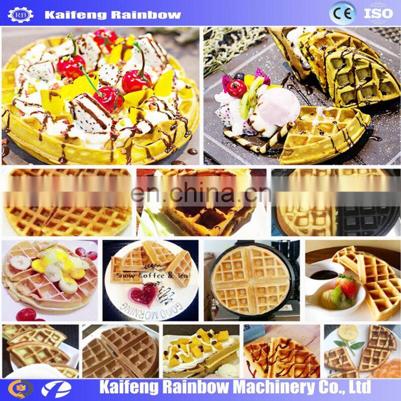 Electrical Manufacture Waffle Make Machine biscuit complete production line / waffle automatic cookies making machine