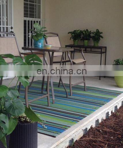 Lightweight recycled plastic rugs