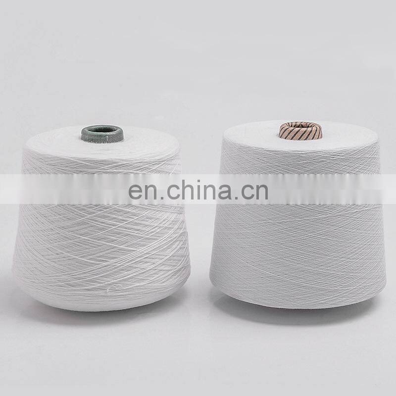 Wholesale manufacturing 21s crochet milk Ring Spun white pima organic cotton knitting yarn