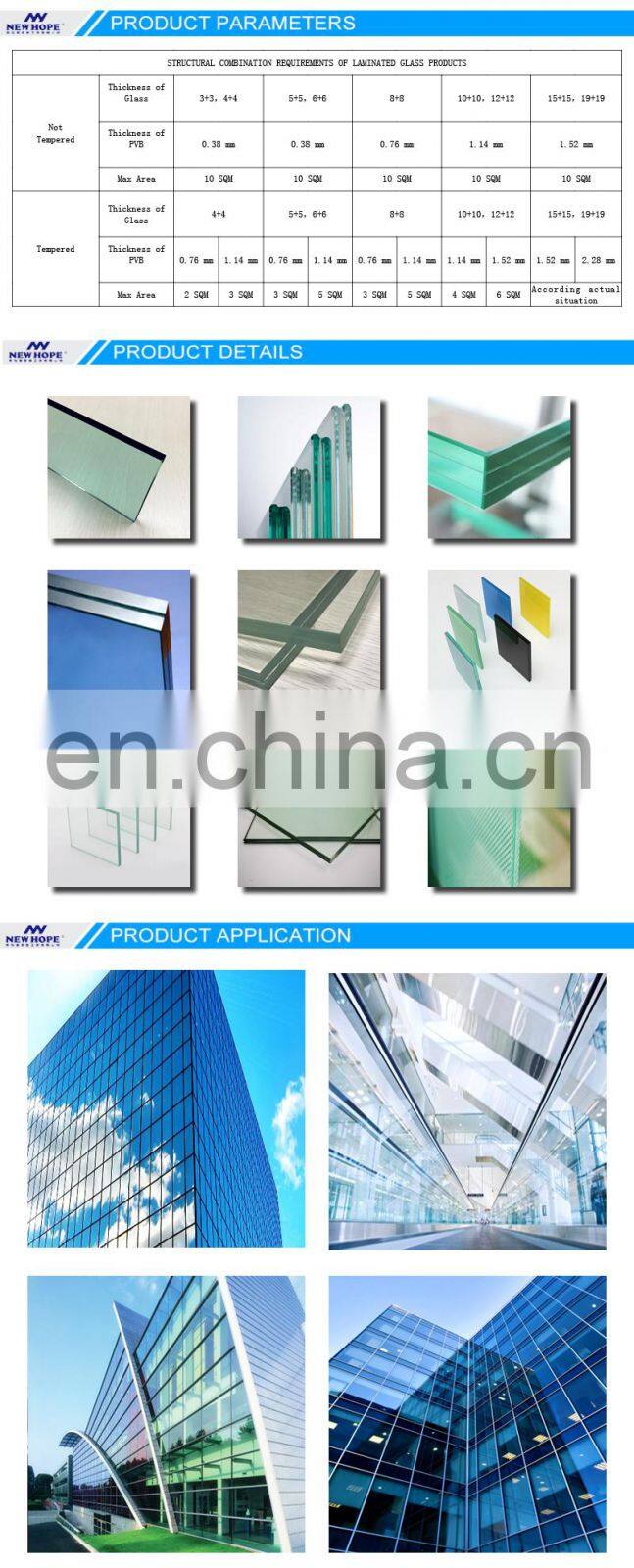 clear float glass price for building tempered/laminated/low-e/insulated building glass for sale