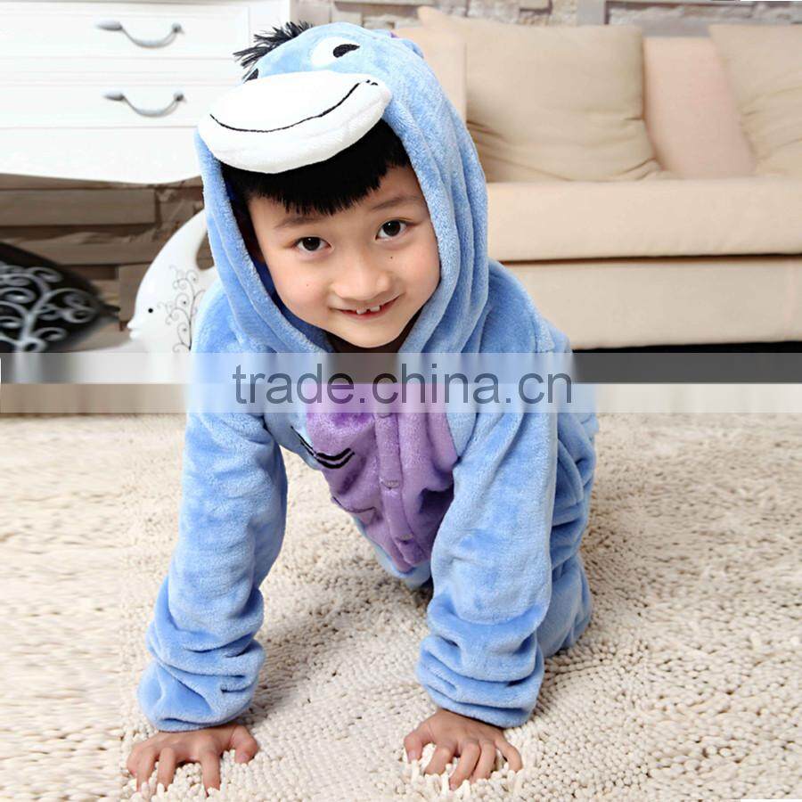 2016 new best selling cheap cartoon thick hooded kids fleece jacket for 2-7year old kids