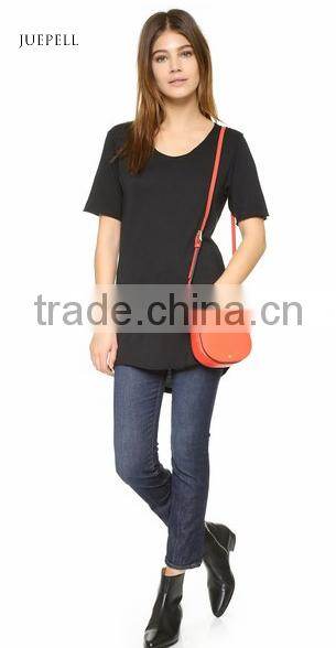 Blue grid cotton women shirt