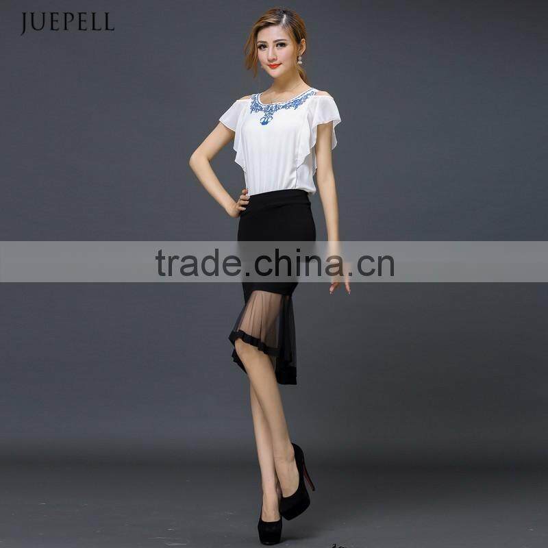 hot sell Cultivate one's morality step skirt long maxi skirt