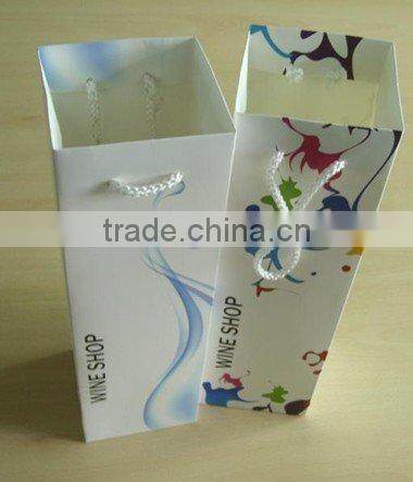 Fancy laser paper wine bag box