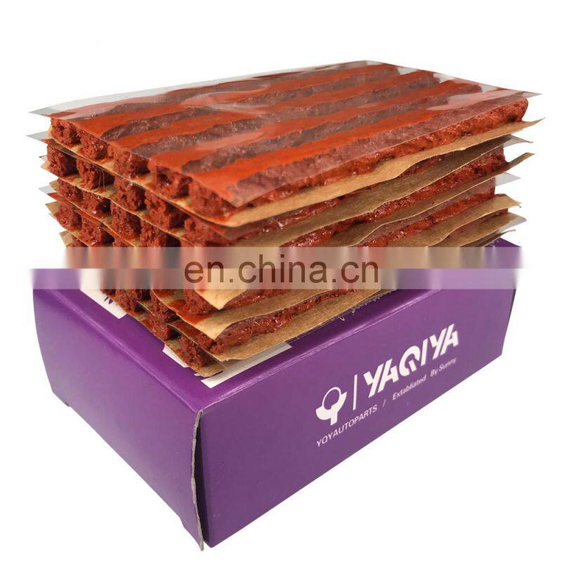 soft tire puncture rubber seal tire repair materials 6*100 rubber string