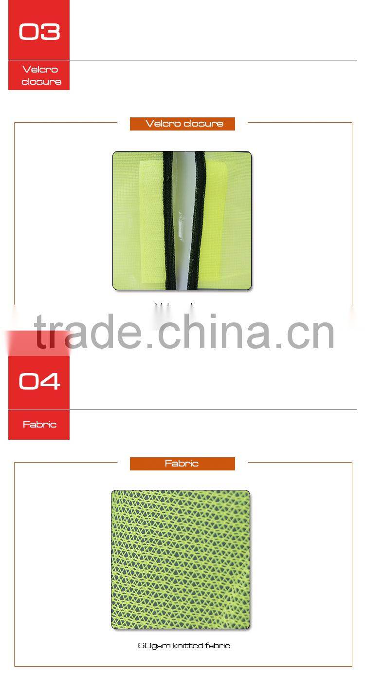Cheap high visible road safety reflective vest RF005