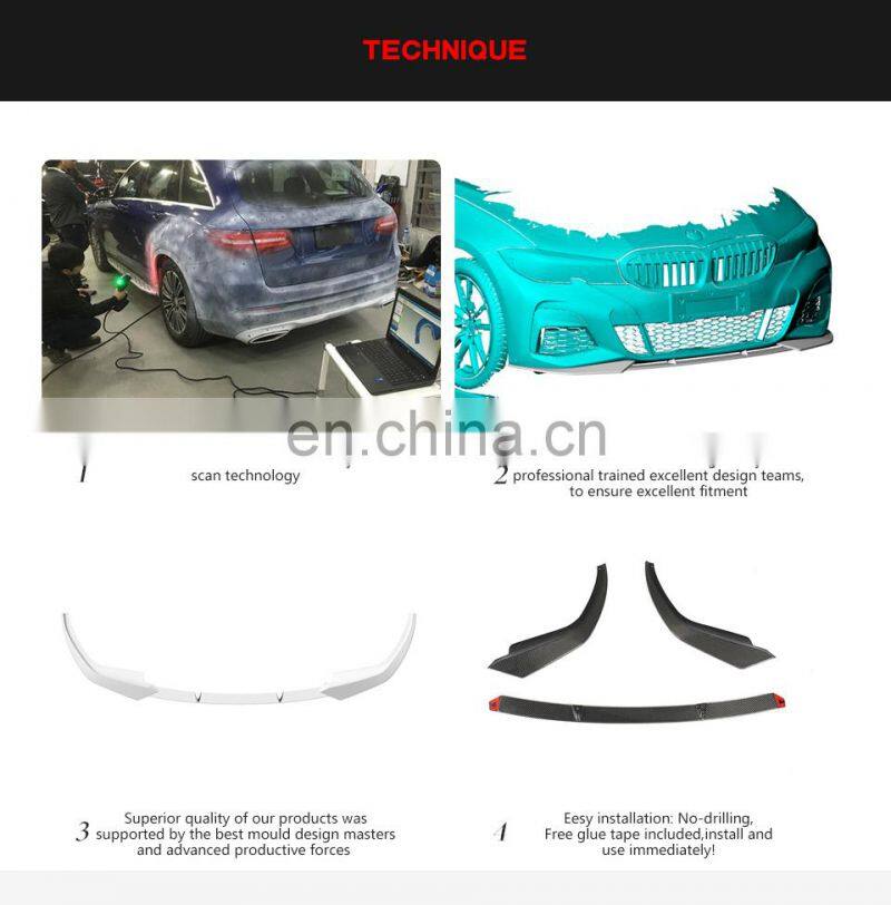 Carbon Fiber NEW 3 Series G20 Front Valance Lip for BMW G20 330i M340i Sedan 2019-2020