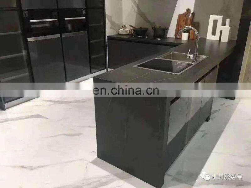 customized marble porcelain tile white or black bathroom counter top