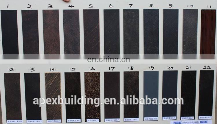 Wholesale mexican & india iron doors with double glass