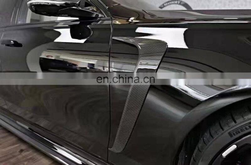 Runde Carbon Fiber Material For Mercedes-Benz S-CLASS W223 Mansory Style Body Kit Front Lip Rear Lip Side Skirt Spoiler