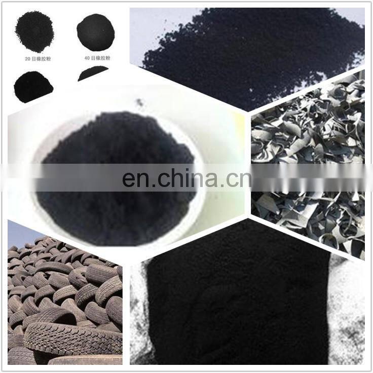 Factory direct sale waste tire rubber powder recycling waste tire to diesel oil waste tire shredder for sale