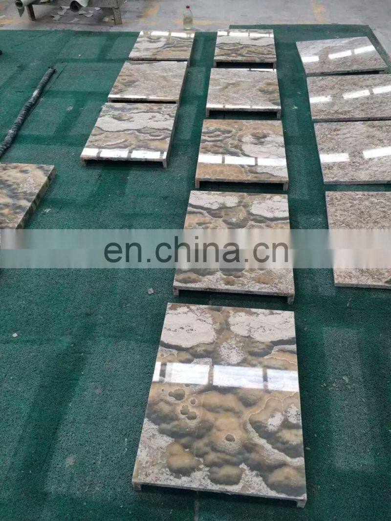 Mirror degree polished Beige marble tiles