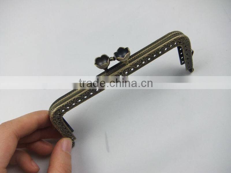 2014 NEW!Antique Brass DIY Metal Sewing Purse Frame DIY Purse Frame