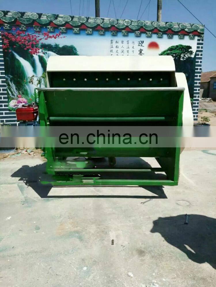 High efficient fresh soybeans pods picking machine/diesel green bean picking machine