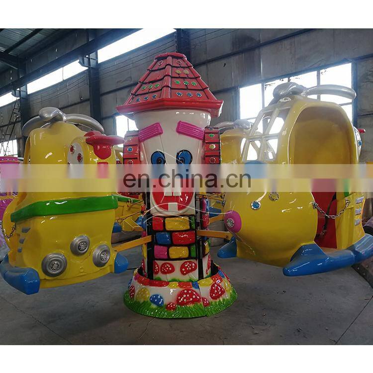 8 seats cartoon amusement park airplane rides Children park rides