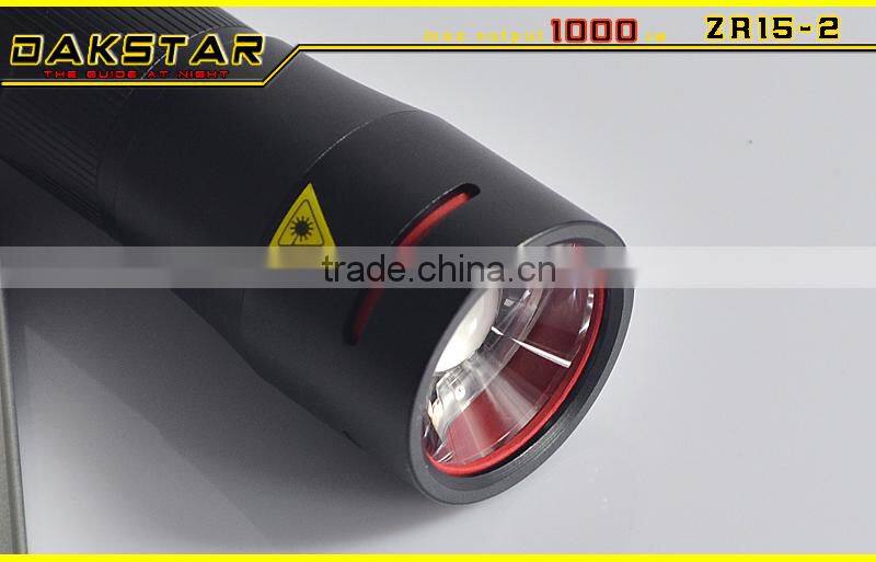 DAKSTAR NEW ZR15-2 XM-L U2 1000LM 18650&26650 Zoom Dimmer Flashlight LED Flashlight