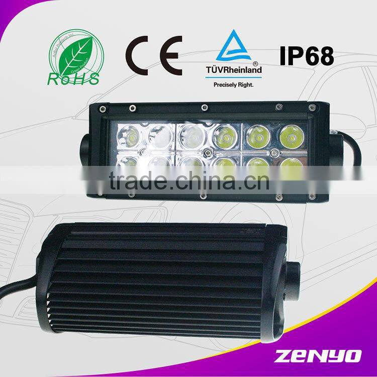 2015 zenyo led chips high class IP68,single row 6000K led light bar, super bright led bar light