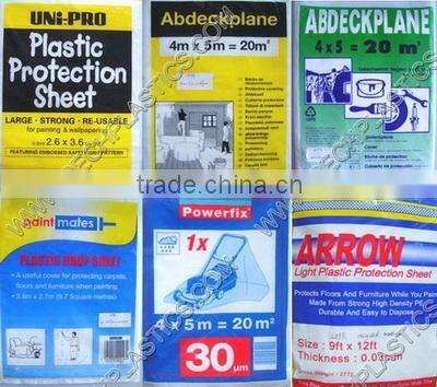 4x5m sheet plastic dust sheet,plastic sheet,heavy plastic sheet
