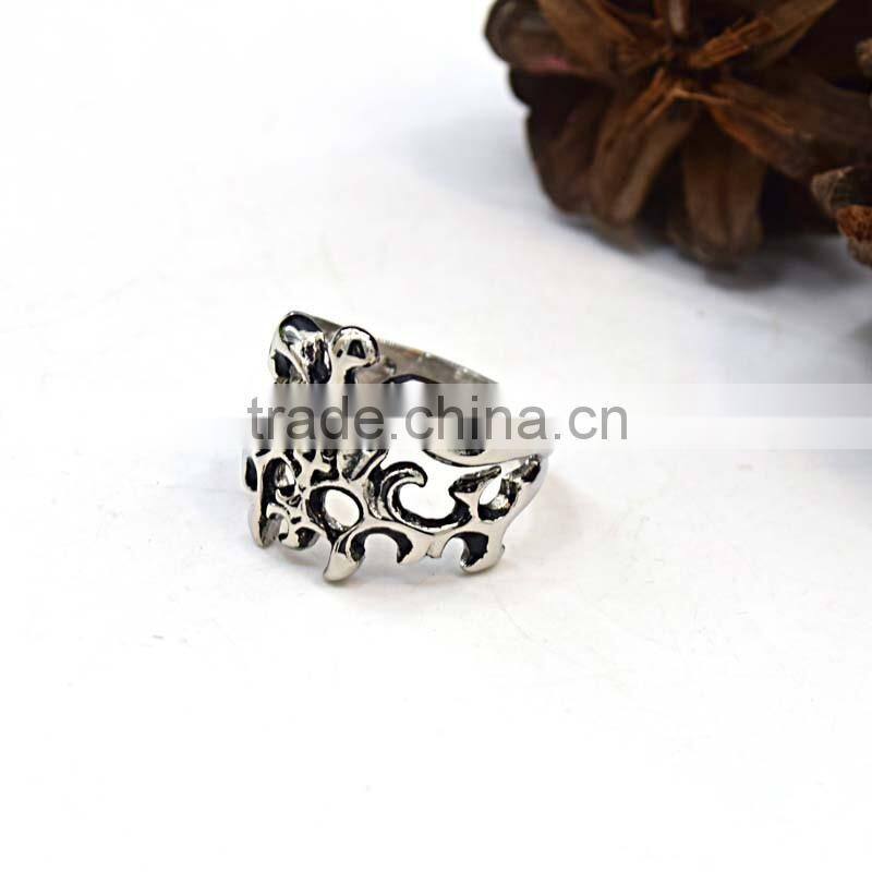 New stainless steel jewelry rings titanium silver 316l stainless steel rings