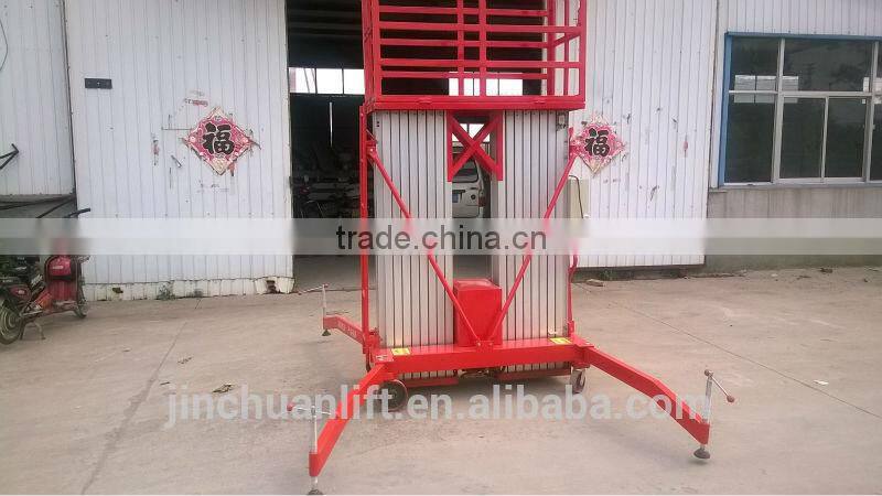hydraulic aluminum alloy lifting platform electrical ladder