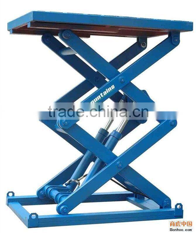 CE certification lifting height Stationary hydraulic scissor lift table SSL1-4.3