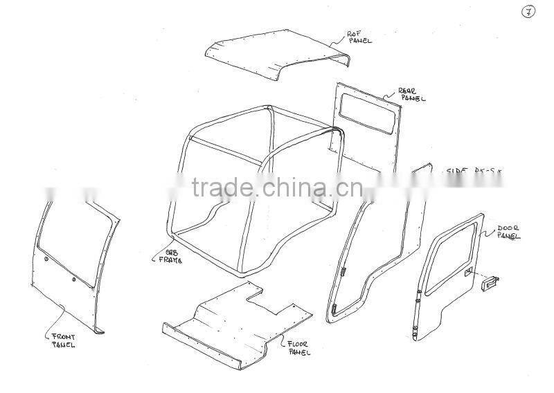 truck cabin,cab assy.,cabs,standard roof,high roof