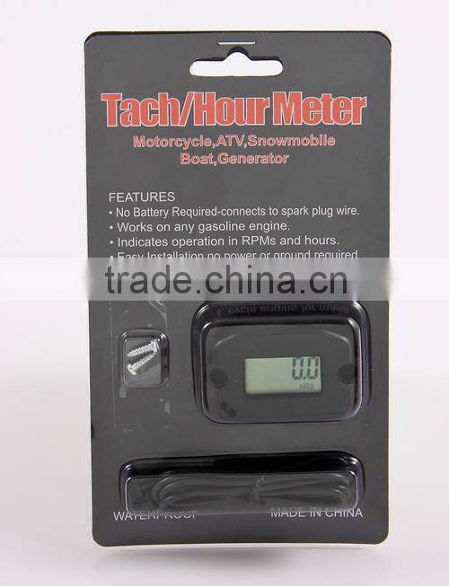 Tachometer Hour Meter for dirt quod bike ATV motorcycle snowmobile jet ski PIT BIKE generator MARINE MOTOCROSS