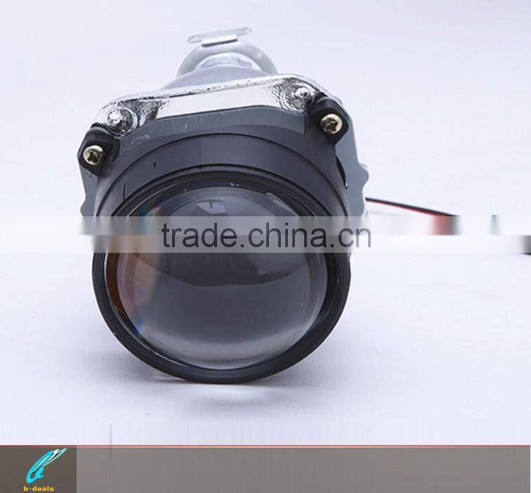 2.5 inch H1/H7/H4/9005/9006 bi xenon projector lens with 80mm angel eyes