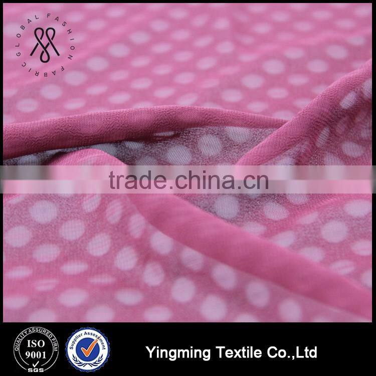 100% Polyester 75D Corn Patterned Laser Printing Chiffon Fabric for Women's Fashion Garments/Blouses/Shirts/Skirts