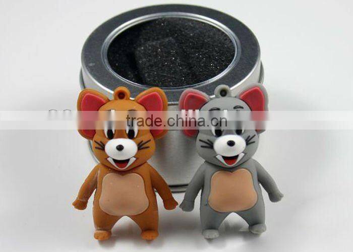 Cartoon cute anime Mickey mouse USB flash drive for gift and promotion