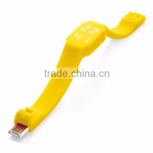 2016 pvc bracelet usb flash , hand band usb flash drive