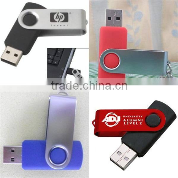 wholesale bulk promotional low price swivelling usb memory stick swivel usb pendrive with high speed