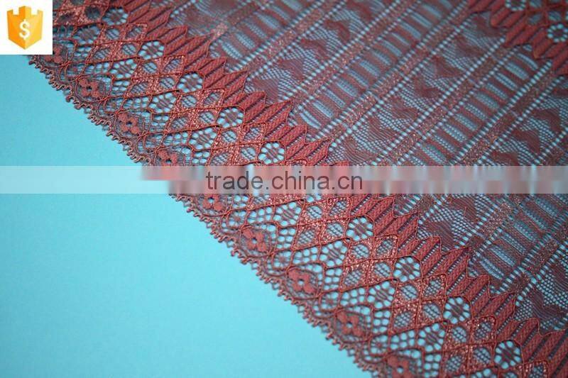 wholesale elegant embroidery jacquard nylon lace fabric