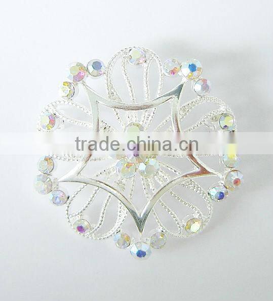 Stone flower rhinestone brooch,brooch in bulk,fancy brooch pin