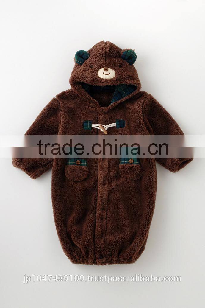 Japanese wholesale products high quality cute clothings animal baby children winter garment hot selling in Japan