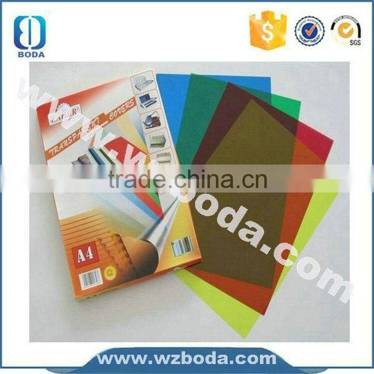 pvc-cover notebook with pen loop ,binding machine ,with high quality