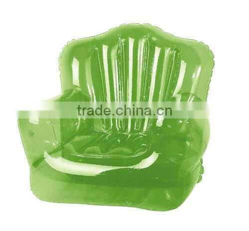 pvc inflatable sofa chair, inflatable sofa chair in transparent color
