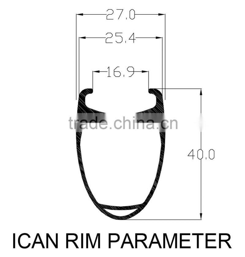 Fromt 40mm rear 56mm carbon road bike wheels road combined bicycle wheel clincher W40C