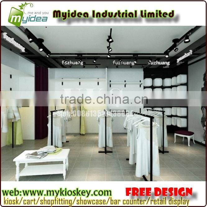 Clothing store display furniture of clothing store fixtures and clothing store display racks