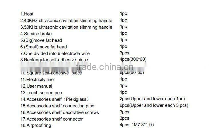 vacuum ultrasonic fat cavitation equipment
