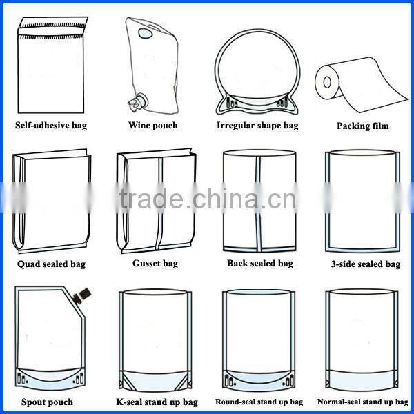 Custom Logo Pictures and Name Printed Bean Plastic Bag