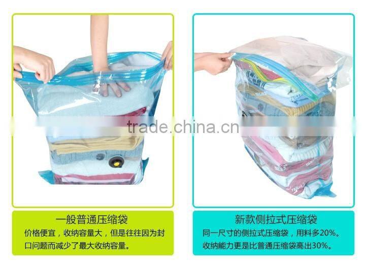 Cube vacuum storage bag for saving space